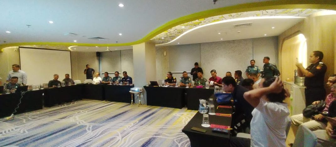 Lanal Bintan Ikuti Kegiatan Rakor Ship To Ship (STS) Labuh Jangkar Kawasan Tanjung Berakit