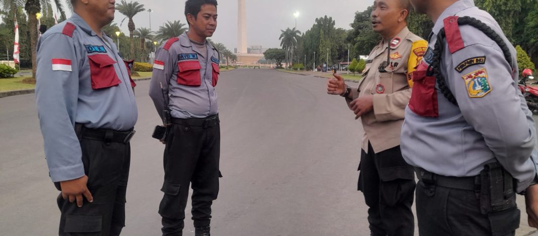 Bhabinkamtibmas dan Pamdal Monas Bersinergi Wujudkan Keamanan Ikon Ibu Kota