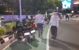 Patroli Cipkon Menteng Pantau Bundaran HI, Imbau Warga Pulang di Larut Malam