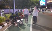 Patroli Cipkon Menteng Pantau Bundaran HI, Imbau Warga Pulang di Larut Malam