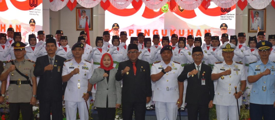 Danlanal Bintan Hadiri Pengukuhan Calon Paskibraka Kota Tanjungpinang Tahun 2025