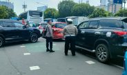 Patko 1051 Pengaturan Lalu lintas Di Jalan Veteran II, Memastikan Rangkaian HUT RI Ke 80 di Istana Negara Berjalan Kondusif