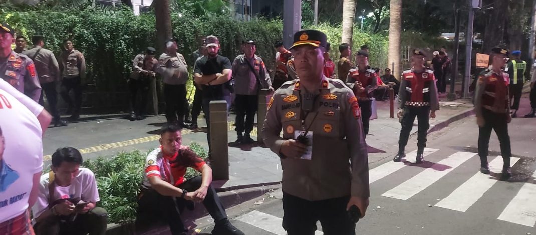 Wakapolsek Metro Menteng Pantau Pengamanan HUT RI ke-80 di Bundaran HI