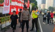 Kapolsubsektor Blora Amankan Perayaan HUT RI ke-80 di Dukuh Atas, Imbau Warga Waspada Copet