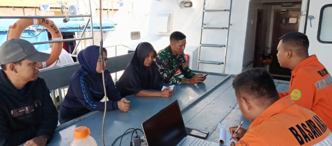 Bertindak Cepat, Pos TNI AL Medan Labuhan Bantu Proses Pencarian Nelayan Tenggelam di Perairan Belawan