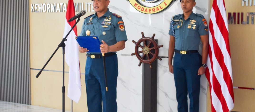 Komandan Kodaeral I Pimpin Pengukuhan Jabatan Kafasharkan Sabang