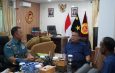 Jalin Silaturahmi dan Perkuat Sinergitas, Danlanal Dumai Laksanakan Kunjungan Ke Kantor Binda Riau